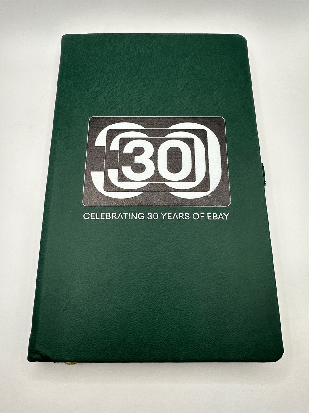 Castelli Green Journal Celebrating 30 Years of eBay Lined Pages Ribbon Bookmark